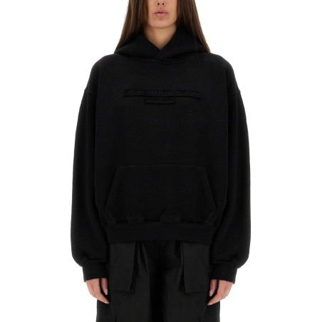SWEATSHIRT WITH EMBOSSED LOGO
