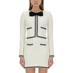 JACQUARD CARDIGAN WITH BOW