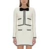 JACQUARD CARDIGAN WITH BOW