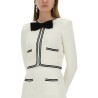 JACQUARD CARDIGAN WITH BOW