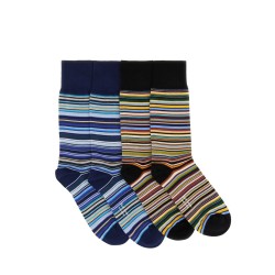 "SIGNATURE STRIPE" SOCKS SET OF 2 PAIRS