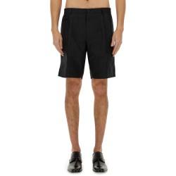 LINEN BERMUDA SHORTS