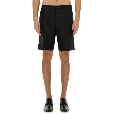 LINEN BERMUDA SHORTS
