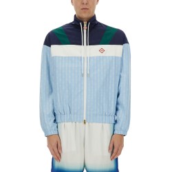 "PINSTRIPE LAUREL" TRACK JACKET