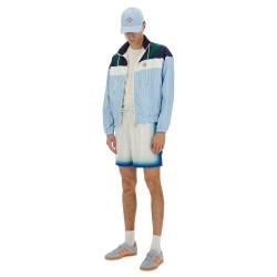 "PINSTRIPE LAUREL" TRACK JACKET