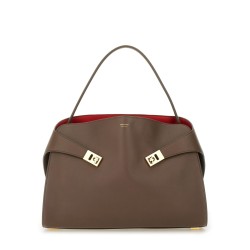 LEATHER "HUG" SHOULDER BAG
