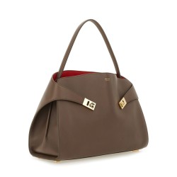 LEATHER "HUG" SHOULDER BAG