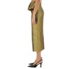 METALLIC JACQUARD MIDI SKIRT