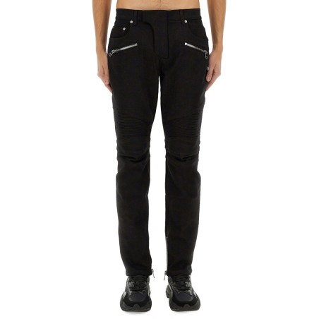 DENIM BIKER JEANS