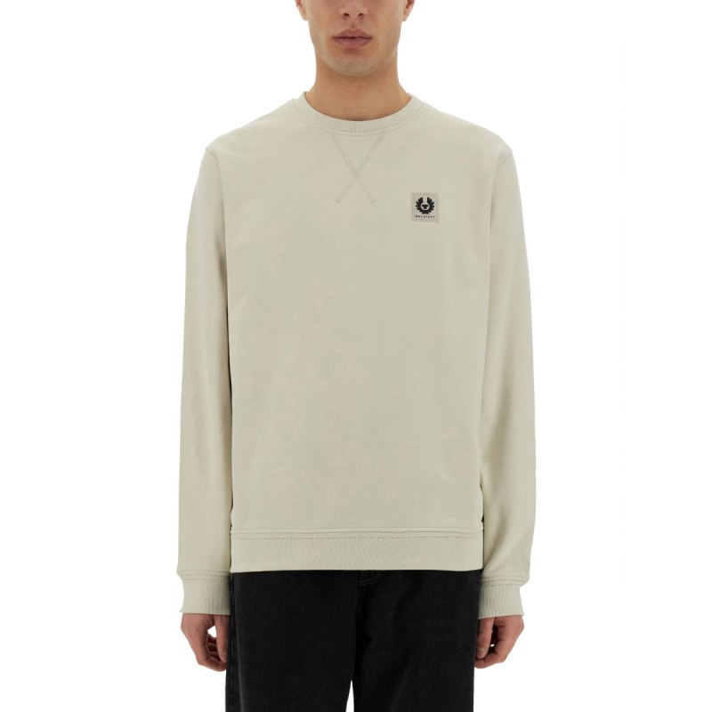 SWEATSHIRT WITH LOGO PATCH