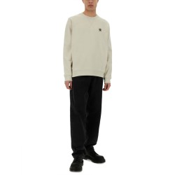 SWEATSHIRT WITH LOGO PATCH