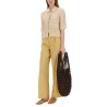 STRIPED SATIN TAILORED PANTS