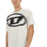 T-SHIRT WITH MAXI OVAL D