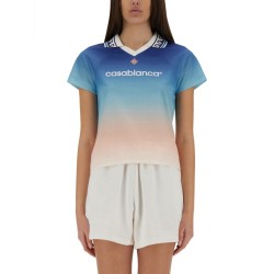 "JACQUARD MONOGRAM FOOTBALL" T-SHIRT
