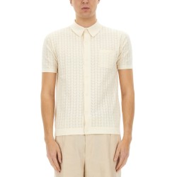 PERFORATED COTTON KNIT SHIRT
