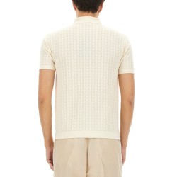 PERFORATED COTTON KNIT SHIRT