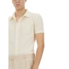 PERFORATED COTTON KNIT SHIRT