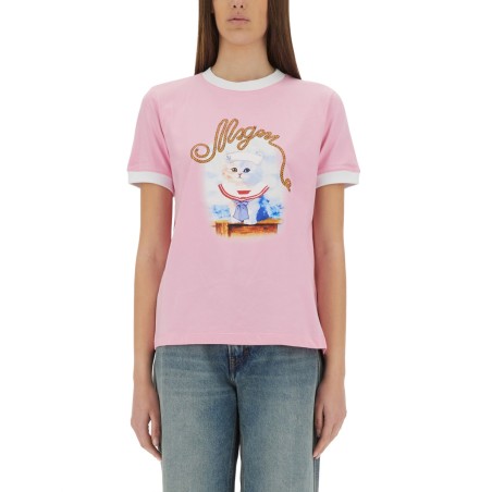 "SAILOR KITTEN" PRINT T-SHIRT
