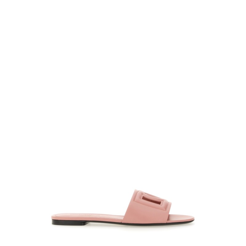 LEATHER SLIDE SANDAL