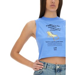 CROPPED TOP WITH PRINT