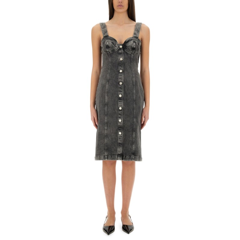 DENIM MIDI DRESS
