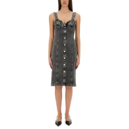 DENIM MIDI DRESS