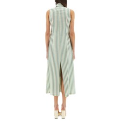 "COLORFUL STRIPES" CHEMISIER DRESS