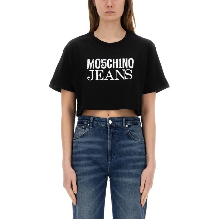 CROPPED T-SHIRT WITH LOGO