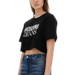 CROPPED T-SHIRT WITH LOGO