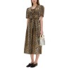 LEOPARD PRINT MIDI DRESS