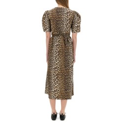 LEOPARD PRINT MIDI DRESS