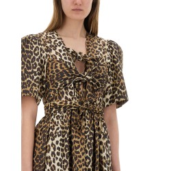 LEOPARD PRINT MIDI DRESS