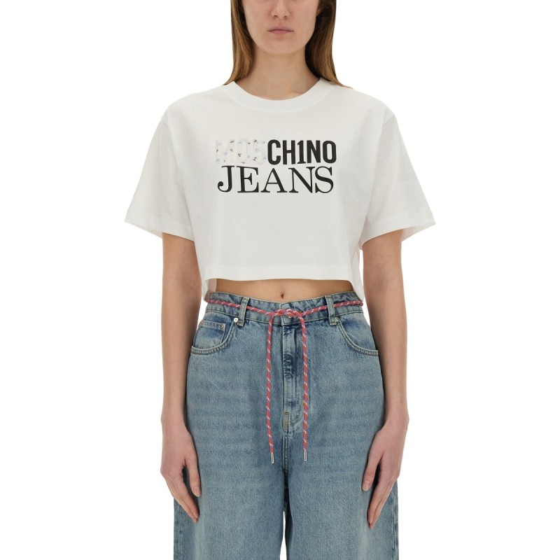 CROPPED T-SHIRT WITH LOGO