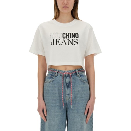CROPPED T-SHIRT WITH LOGO
