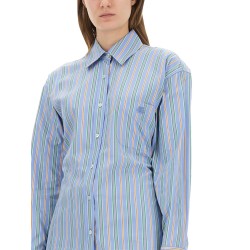 JACQUARD SHIRT AND KNOT IN THE BACK