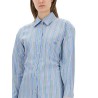 JACQUARD SHIRT AND KNOT IN THE BACK