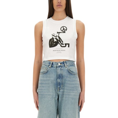CROPPED TOP WITH PRINT