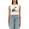 CROPPED TOP WITH PRINT