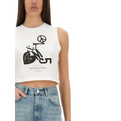 CROPPED TOP WITH PRINT