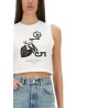CROPPED TOP WITH PRINT