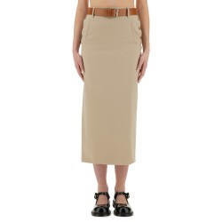 "TAILORED TWIST" LONG SKIRT