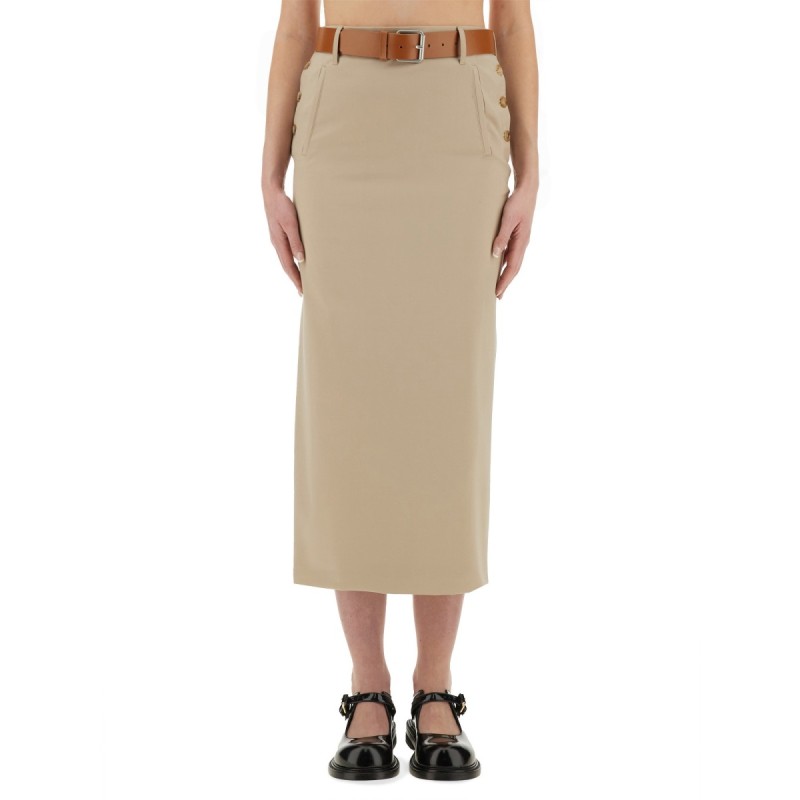 "TAILORED TWIST" LONG SKIRT