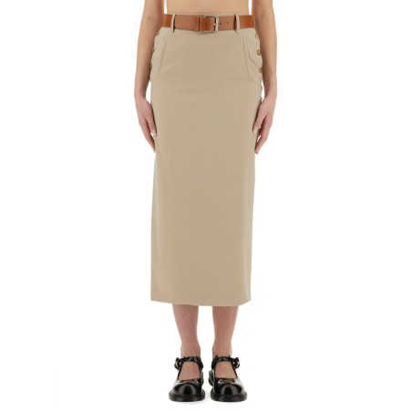 "TAILORED TWIST" LONG SKIRT
