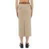 "TAILORED TWIST" LONG SKIRT