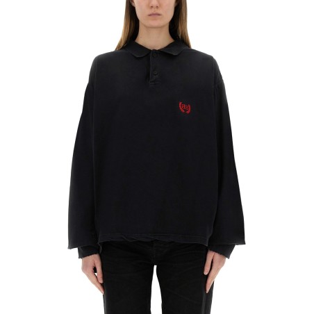 LONG SLEEVE POLO SHIRT "LAUREL" CLASSIC