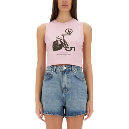 CROPPED TOP WITH PRINT