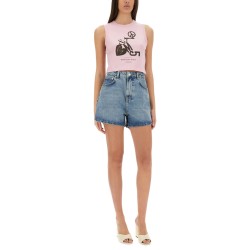CROPPED TOP WITH PRINT