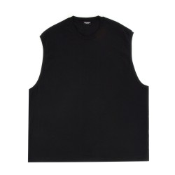 COTTON SLEEVELESS T-SHIRT