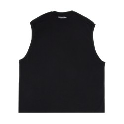 COTTON SLEEVELESS T-SHIRT