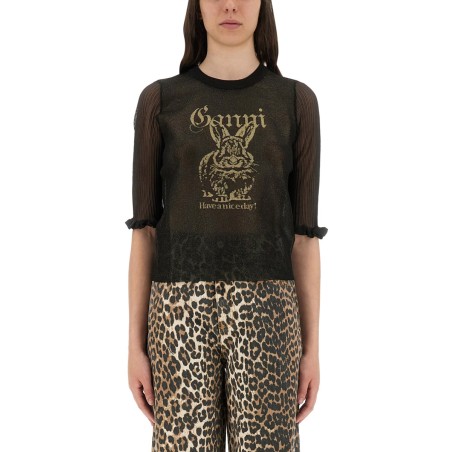 TRANSPARENT JACQUARD TOP